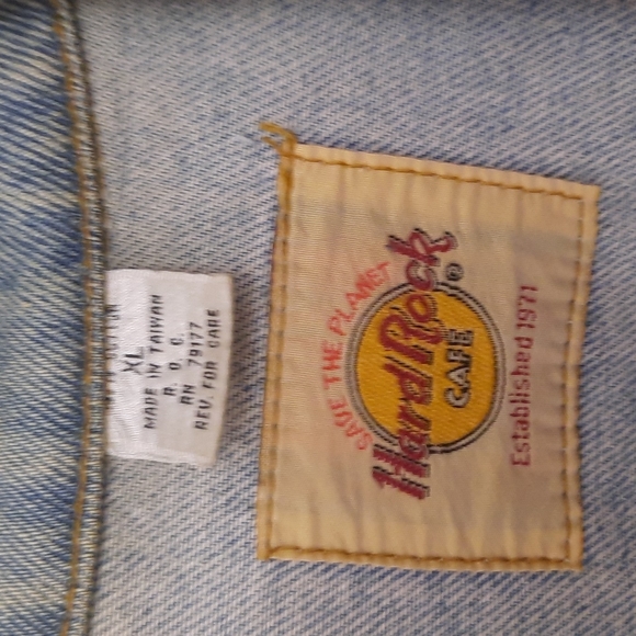 Vintage Hard Rock Cafe Jean Jacket - Picture 3 of 3